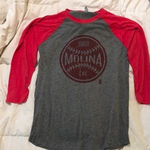 Cardinals Molina baseball tee